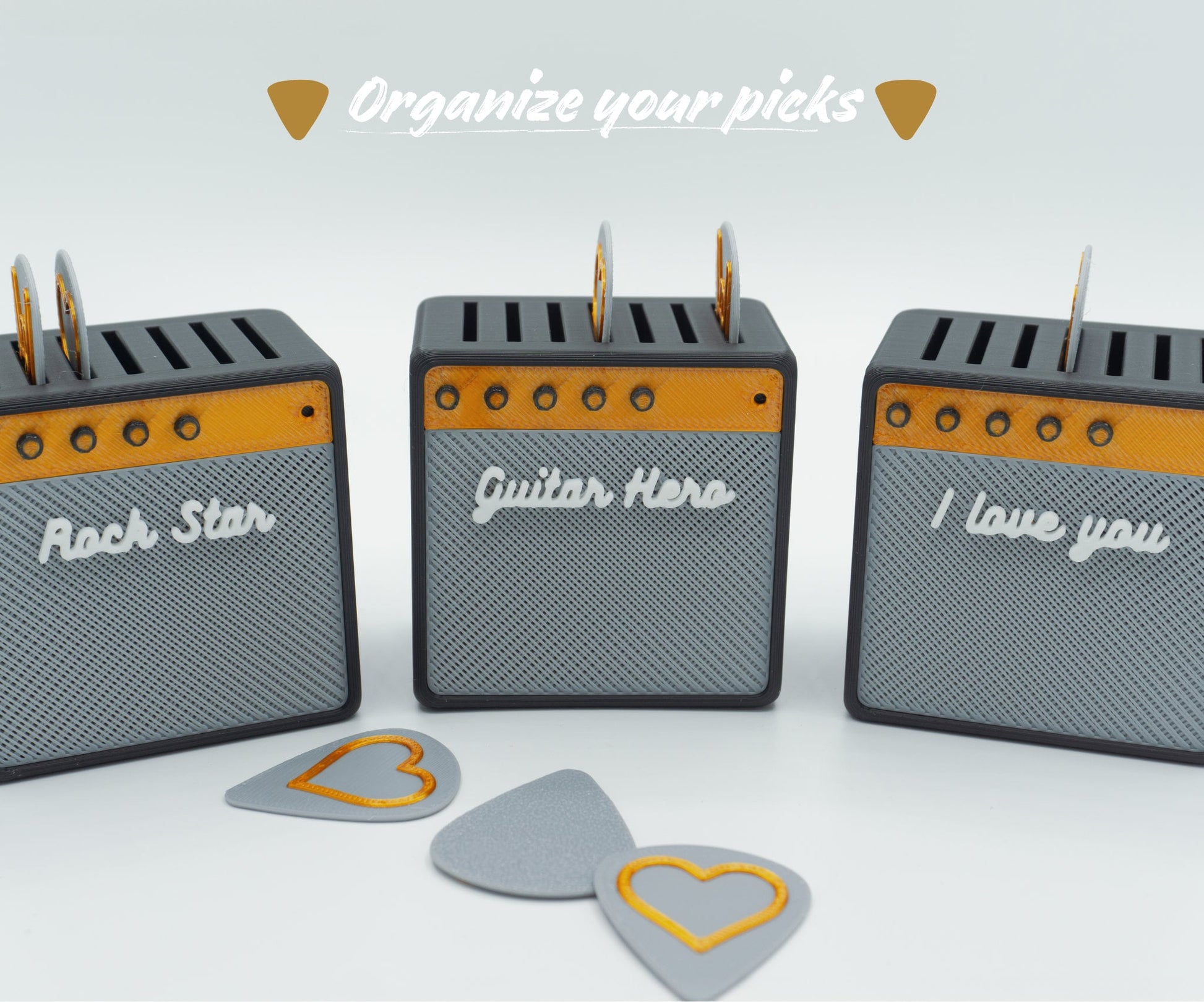 Personalisierte Plektrum Halterung Guitar Picks Display Plektrumhalter