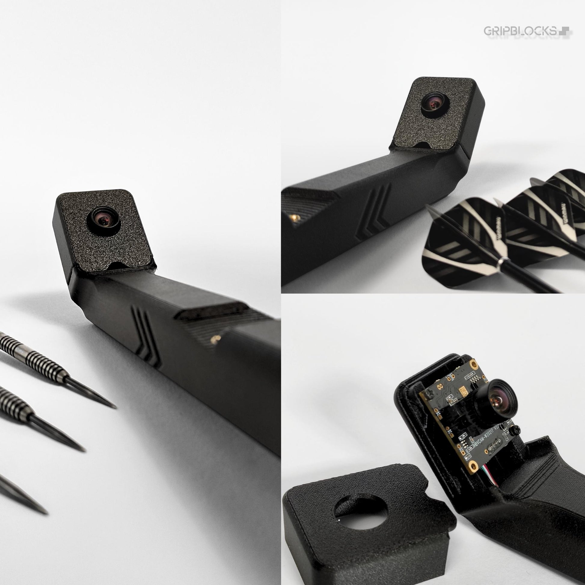 Kamerahalterungen für Winmau Plasma Ring | Autodarts kompatibel | mit Kabelführung | für OV9732 USB Kamera